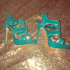 Teal Steve Madden Heels 7.5